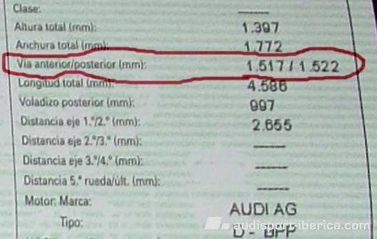 Audi A4 (B6) 3.0 Ficha Tecnica, consumo y dimensiones