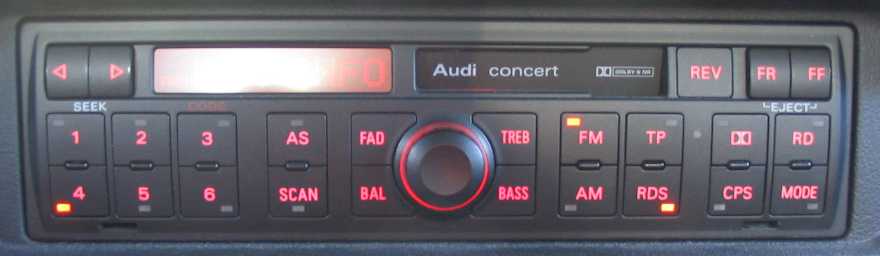 Cambiar radio Audi concert o hay alternativas? - Electricidad Audi