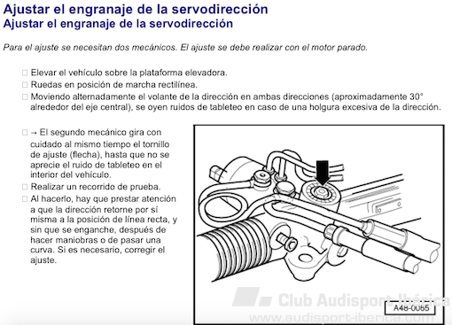Direccion Dura Opiniones Mecanica Audi A4 B6 B7 Audisport Iberica