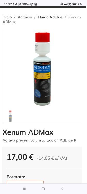 Xenum ADMax Aditivo AdBLue