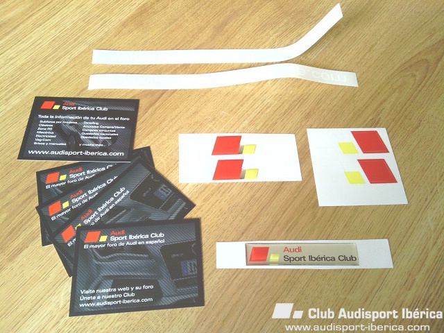 de pegatinas - Accesorios del Club Audisport Iberica