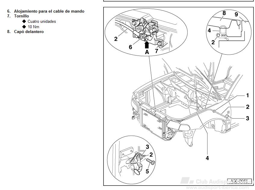 Brico Apertura De Capo Sin Cable Audi A4 B5 1995 2001 Audisport Iberica