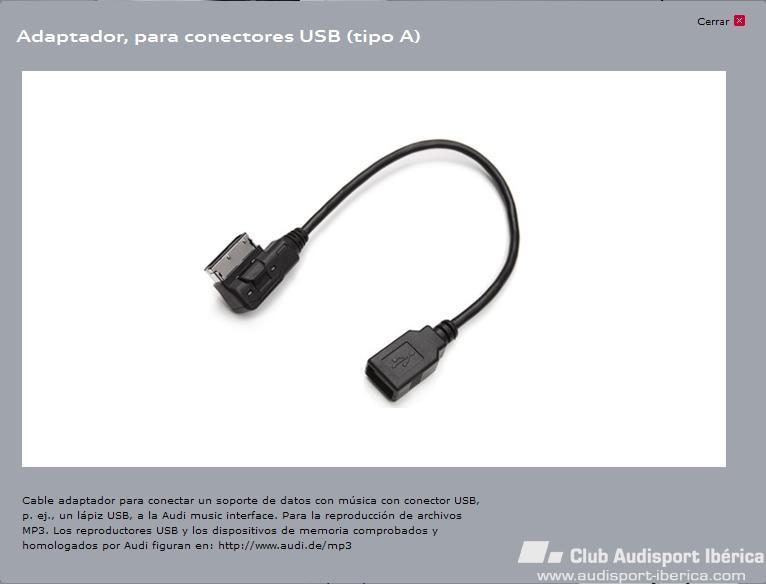desesperación Hong Kong reserva Dudas USB - Audi A1 8X (2010-2018) - Audisport Iberica